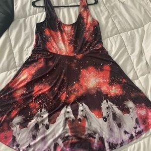 Galaxy unicorn A-line Dress